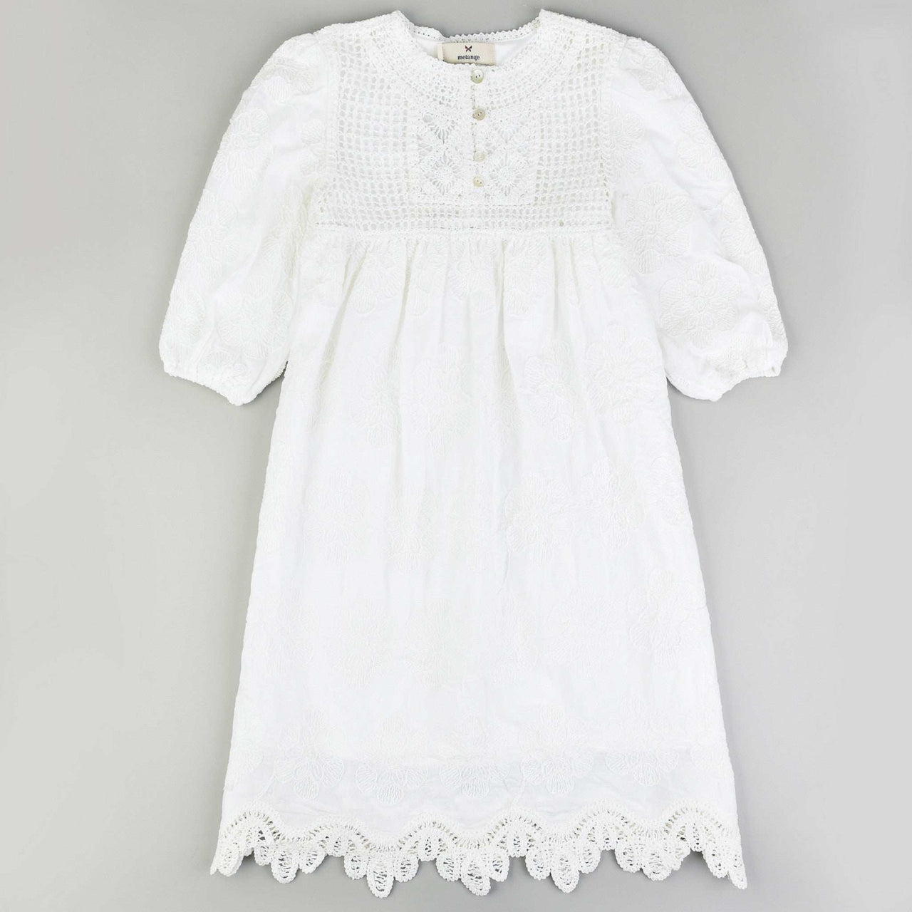 Melange Lyra Floral Dress - Kidichic