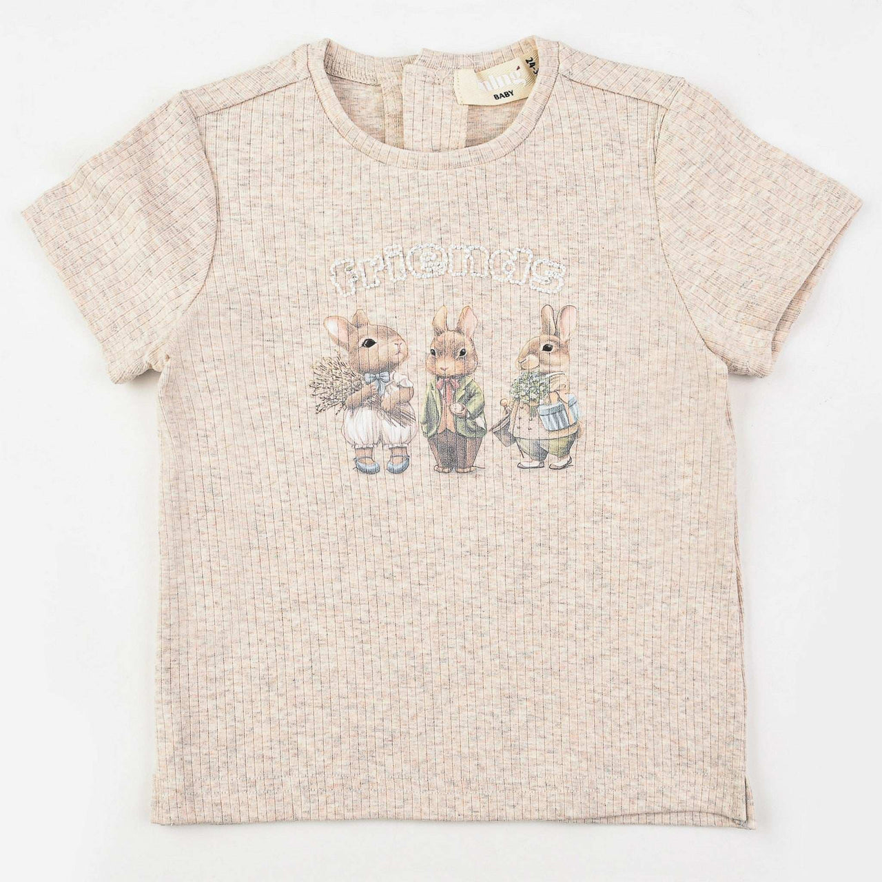 Melange Rabbit Print Shirt - Kidichic