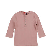 Melange Rib 3/4 Tee - Kidichic