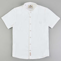 Melange S.S Soft Mandarin Shirt - Kidichic