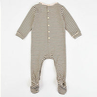 Melange Teddybear Stripes Stretchie - Kidichic