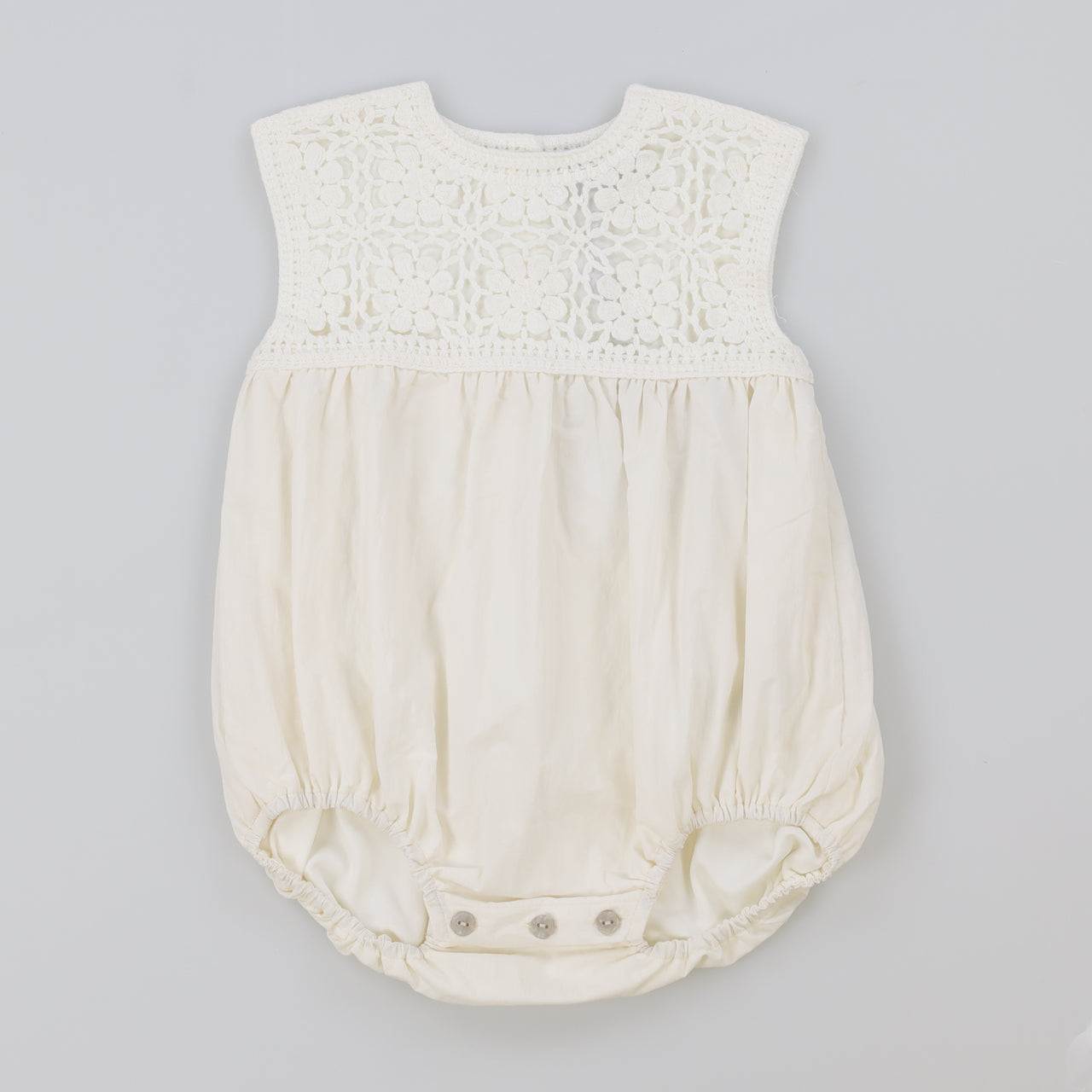 Melange Crochet Baby Romper/Dress