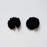 Nana 2 Pk Velvet Pleated Bow Clip - Kidichic