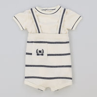 Melange Stripes Knit Baby Set