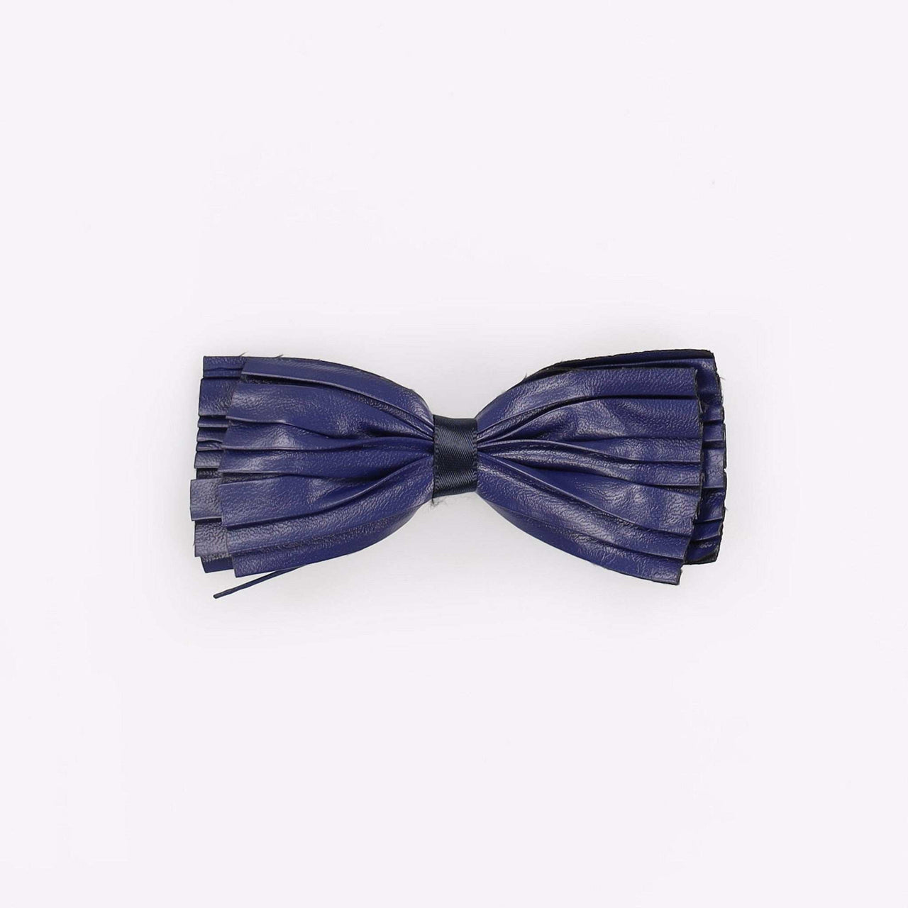 Pleated PU Bow Clip - Kidichic