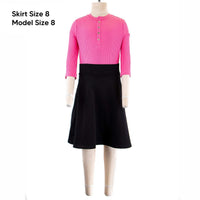 Ponte Flare Skirt - Kidichic