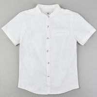 S.S Mandarin Collar Shirt - Kidichic