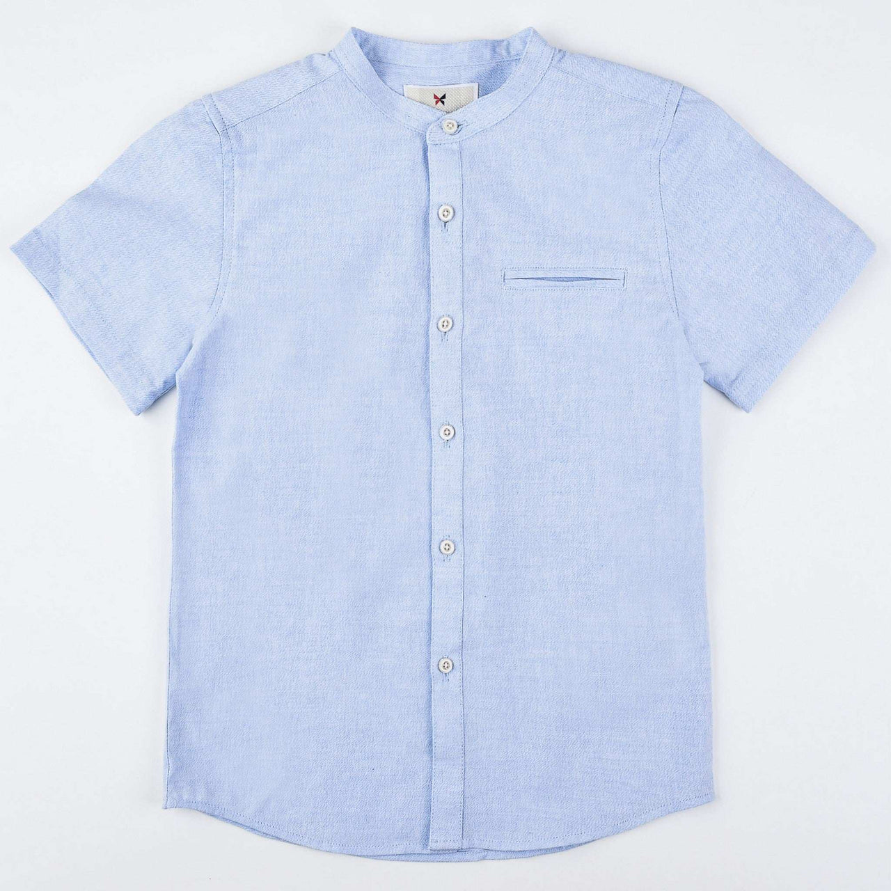 S.S Mandarin Collar Shirt - Kidichic