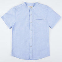 S.S Mandarin Collar Shirt - Kidichic