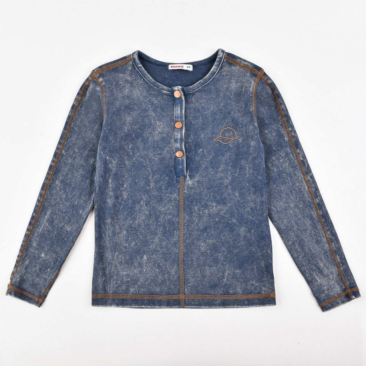 Stone Wash Girls Shirt - Kidichic
