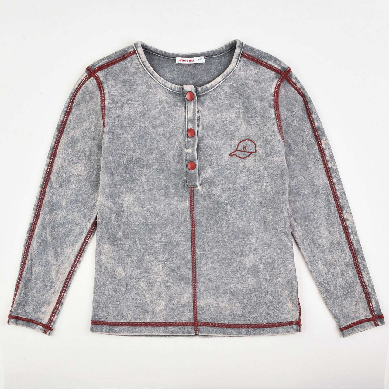 Stone Wash Girls Shirt - Kidichic