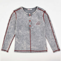 Stone Wash Girls Shirt - Kidichic