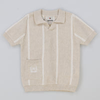 Melange Knit Stripes Top