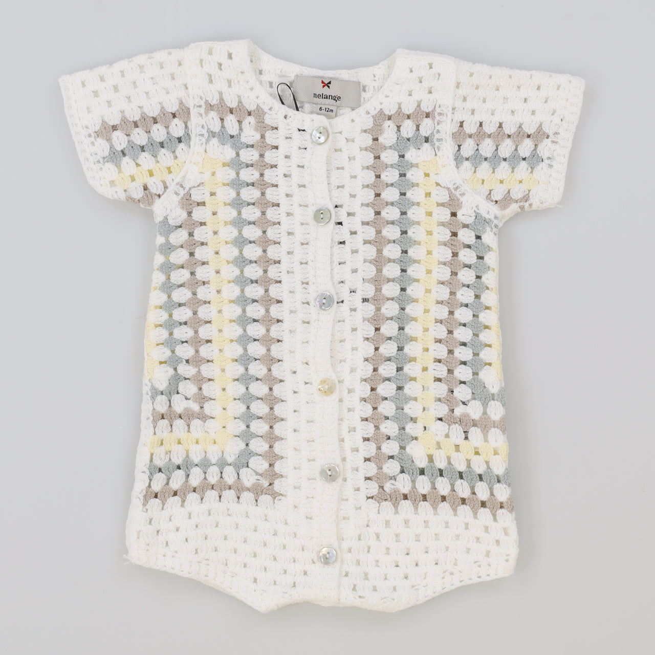 Melange Retro Crochet Overall