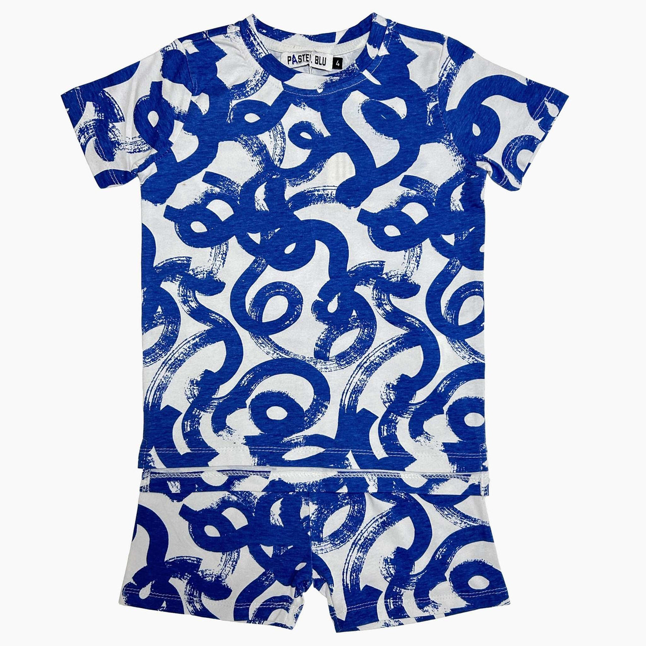 Tangle Print PJ Shorts Set - Kidichic