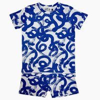 Tangle Print PJ Shorts Set - Kidichic