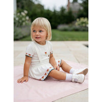 Melange Crochet Straps Baby Set