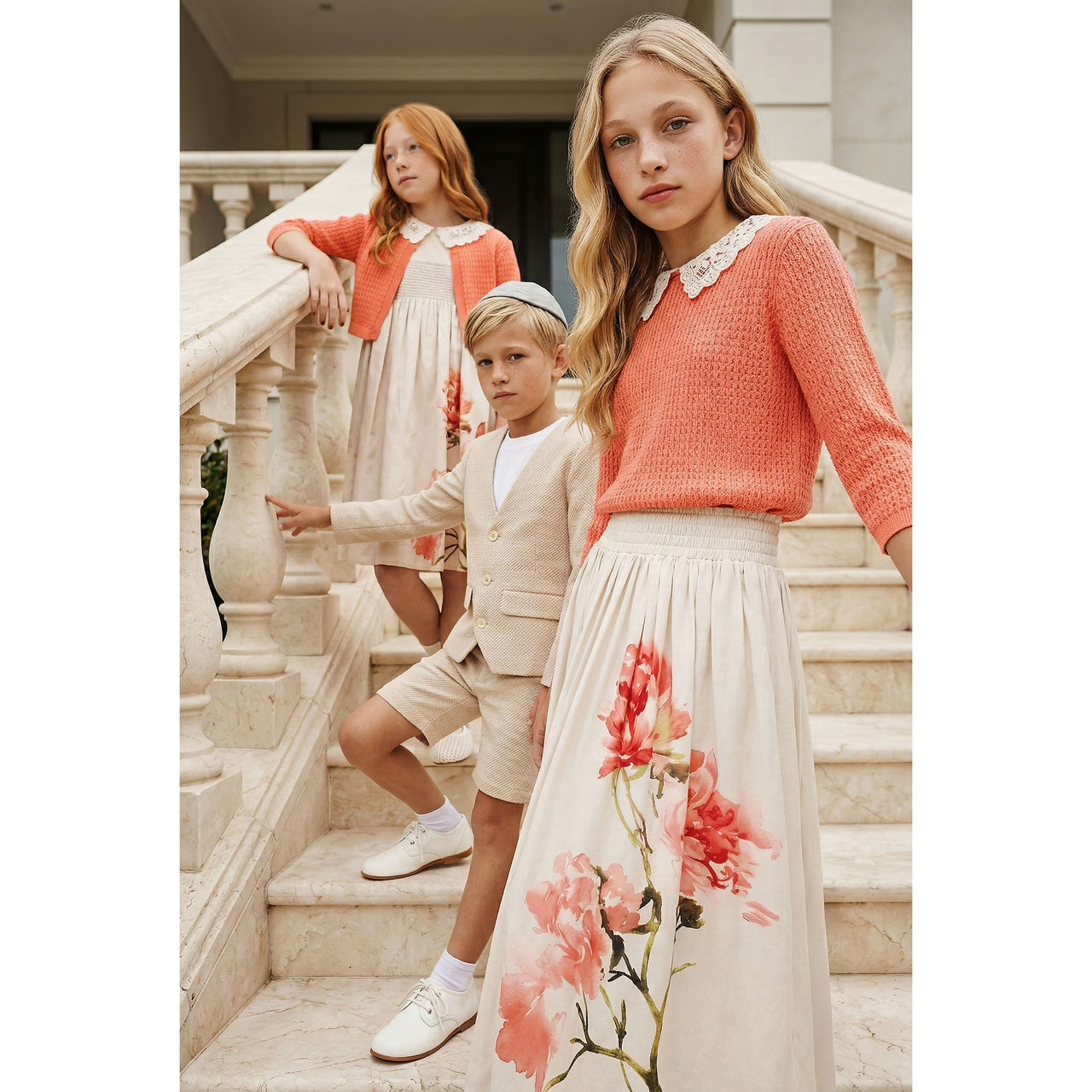 Melange Margaret Skirt