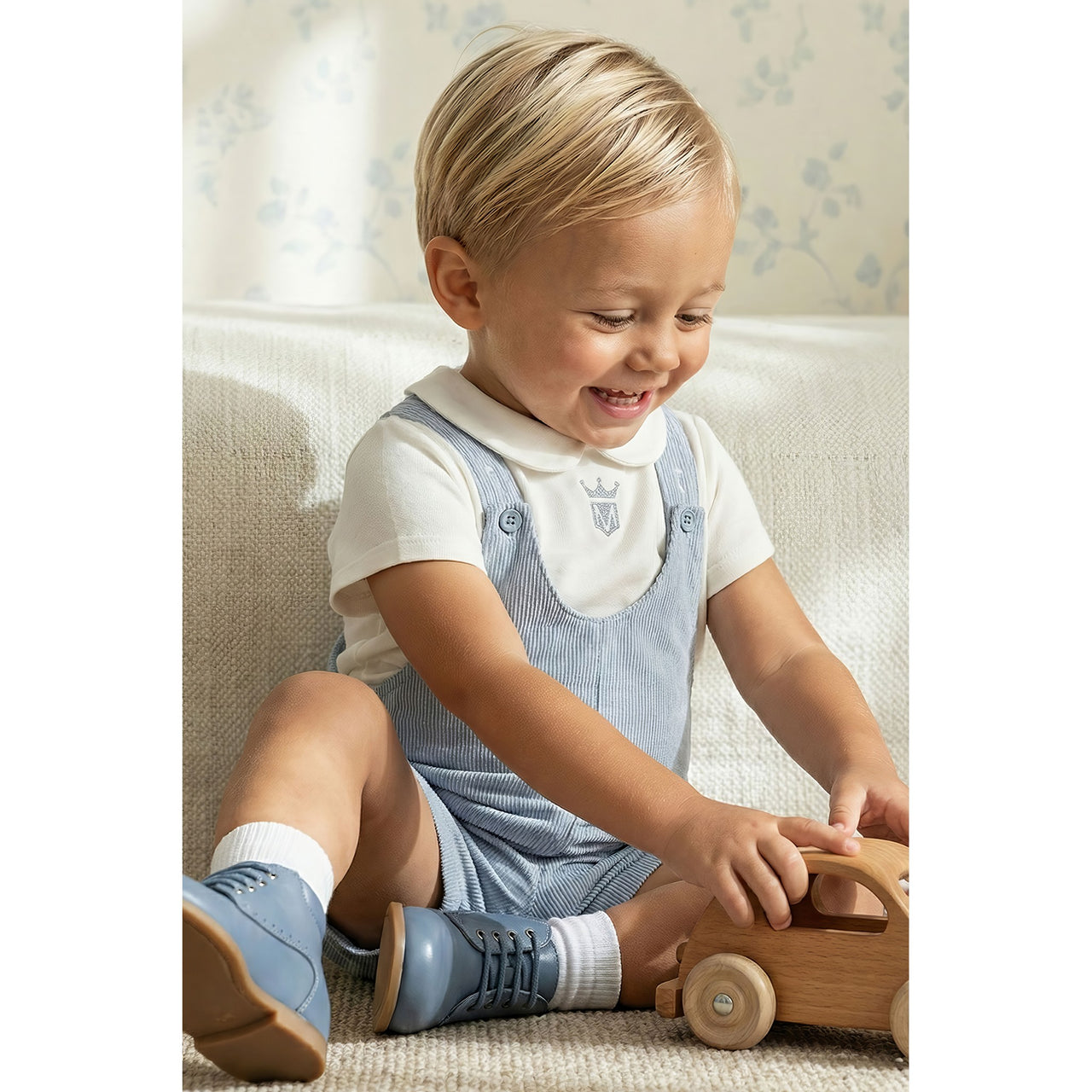 Melange Striped Baby Set