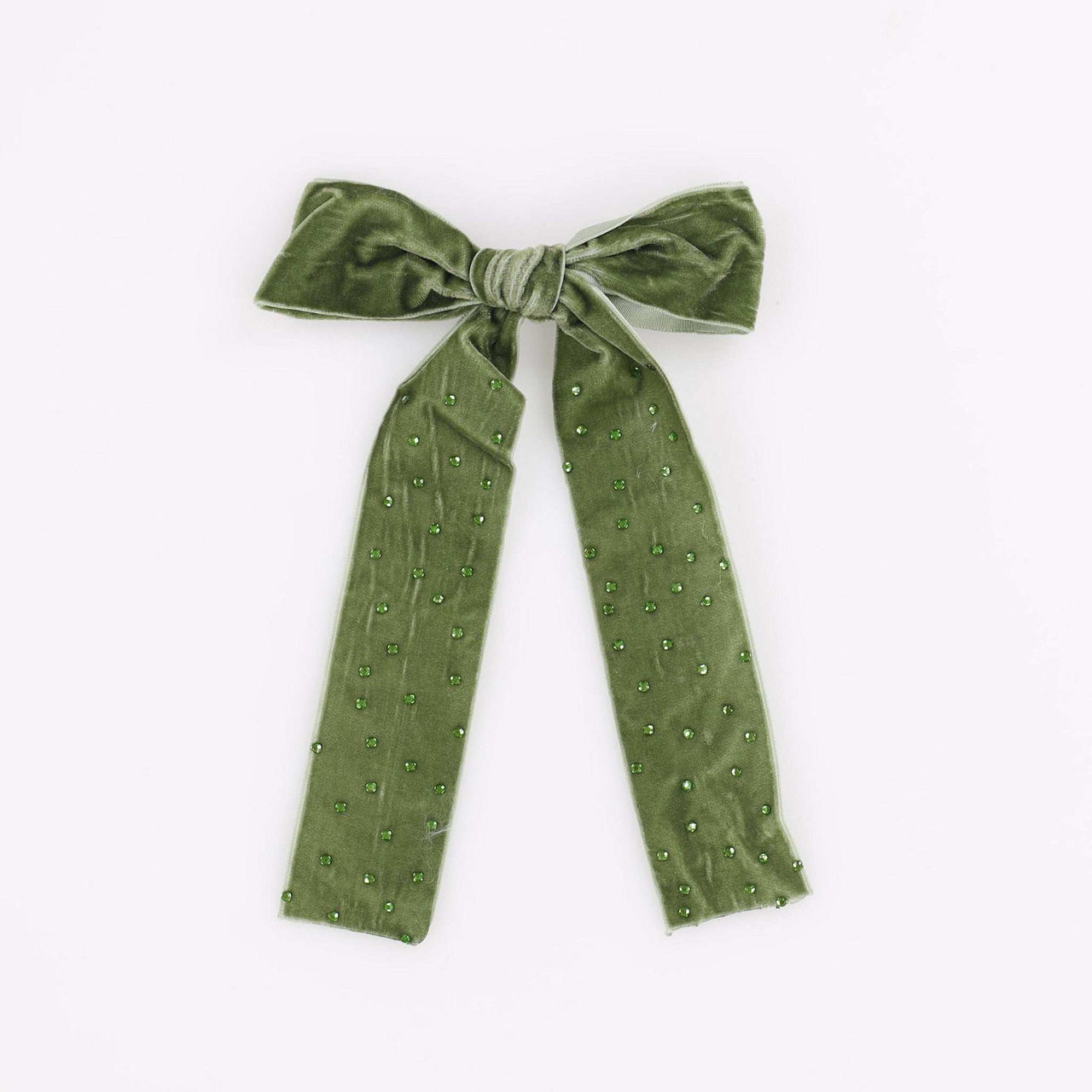 Velvet Zircon Bow Clip - Kidichic