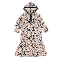 Rib Print SS Dress - Kidichic