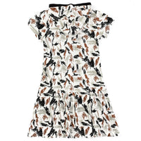 Rib Print SS Dress - Kidichic